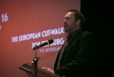 2. Hard to imagine - a European Cut-Walk without one of the most profilic editors in Europe - Job ter Burg from the Netherlands, president of the NCE, at Filmplus 2016